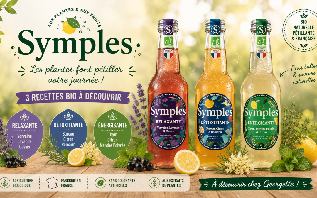 Symples : les boissons bio aux plantes chez Georgette