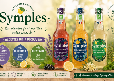 Symples : les boissons bio aux plantes chez Georgette